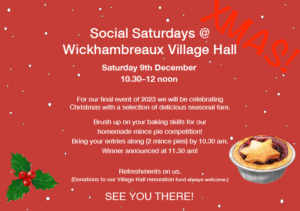 Christmas Social Saturday