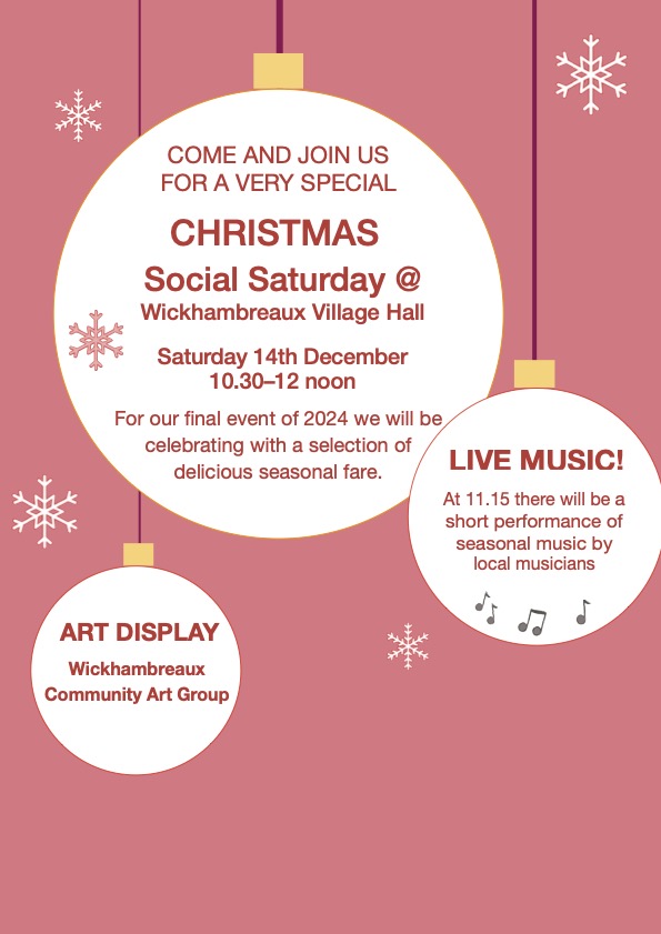 Christmas Social Saturday 2024 Socials